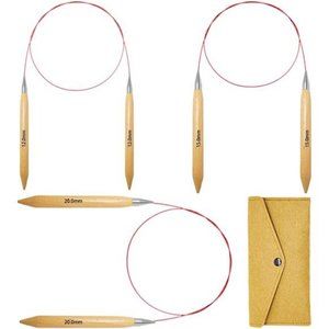 Large Circular Knitting Needles12.0mm,15.0mm,20.0mm,Beech Wood Round